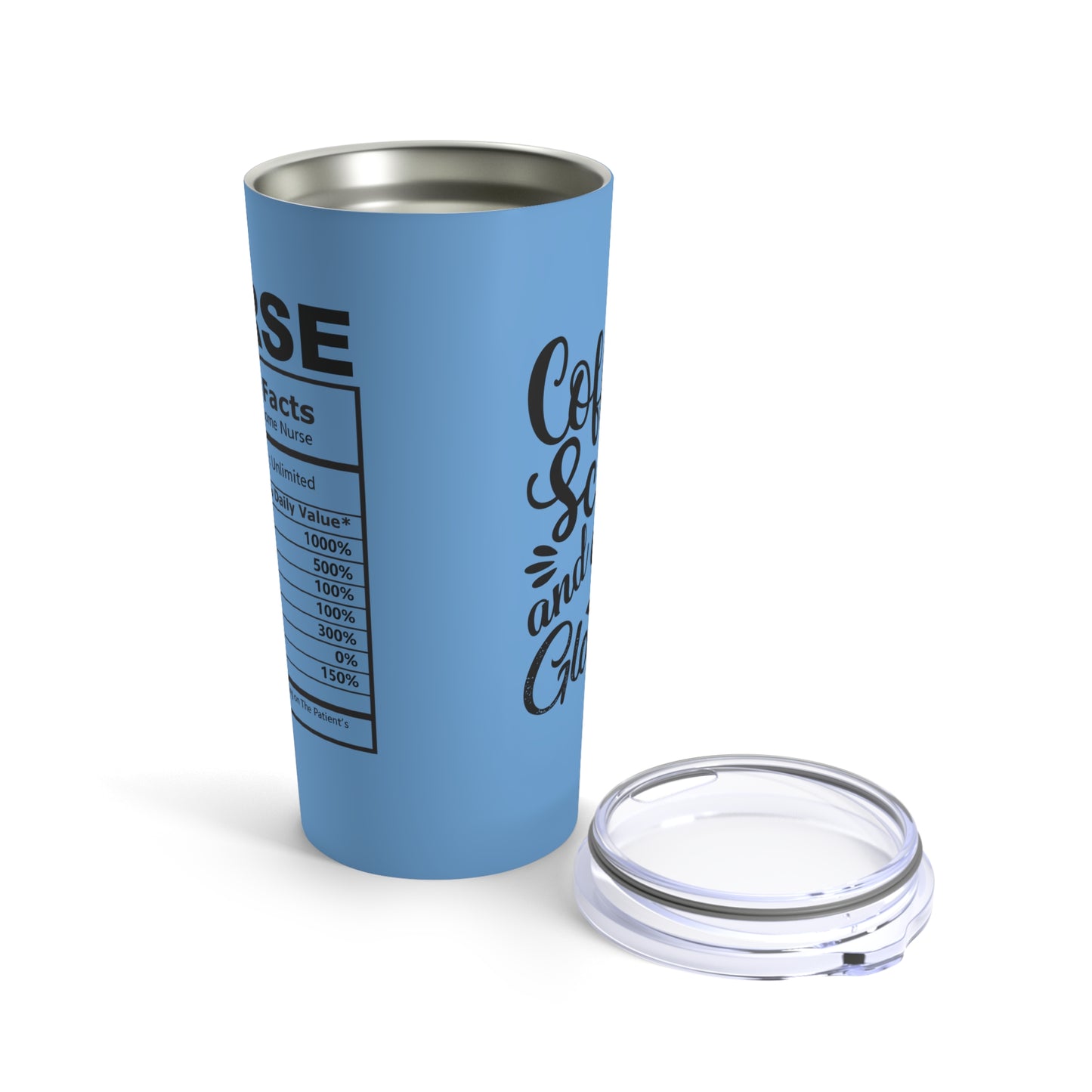 Nurse Coffee, Scrubs and Gloves Tumbler 20oz