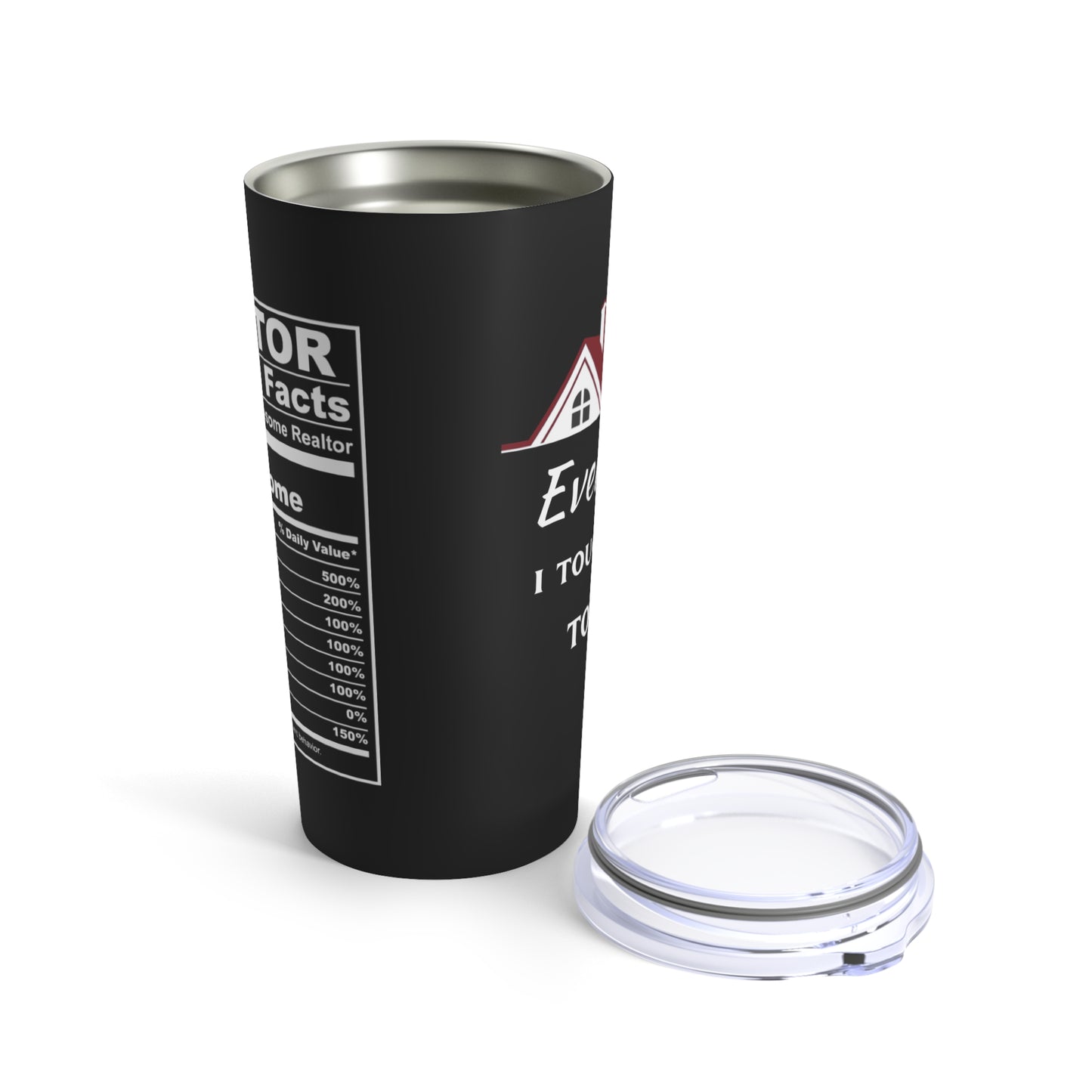Everything I touch turns to Sold Stainless Steel 20oz Tumbler - Realtor Gifts, Insulated Travel Tumbler with Lid for Home, Office
