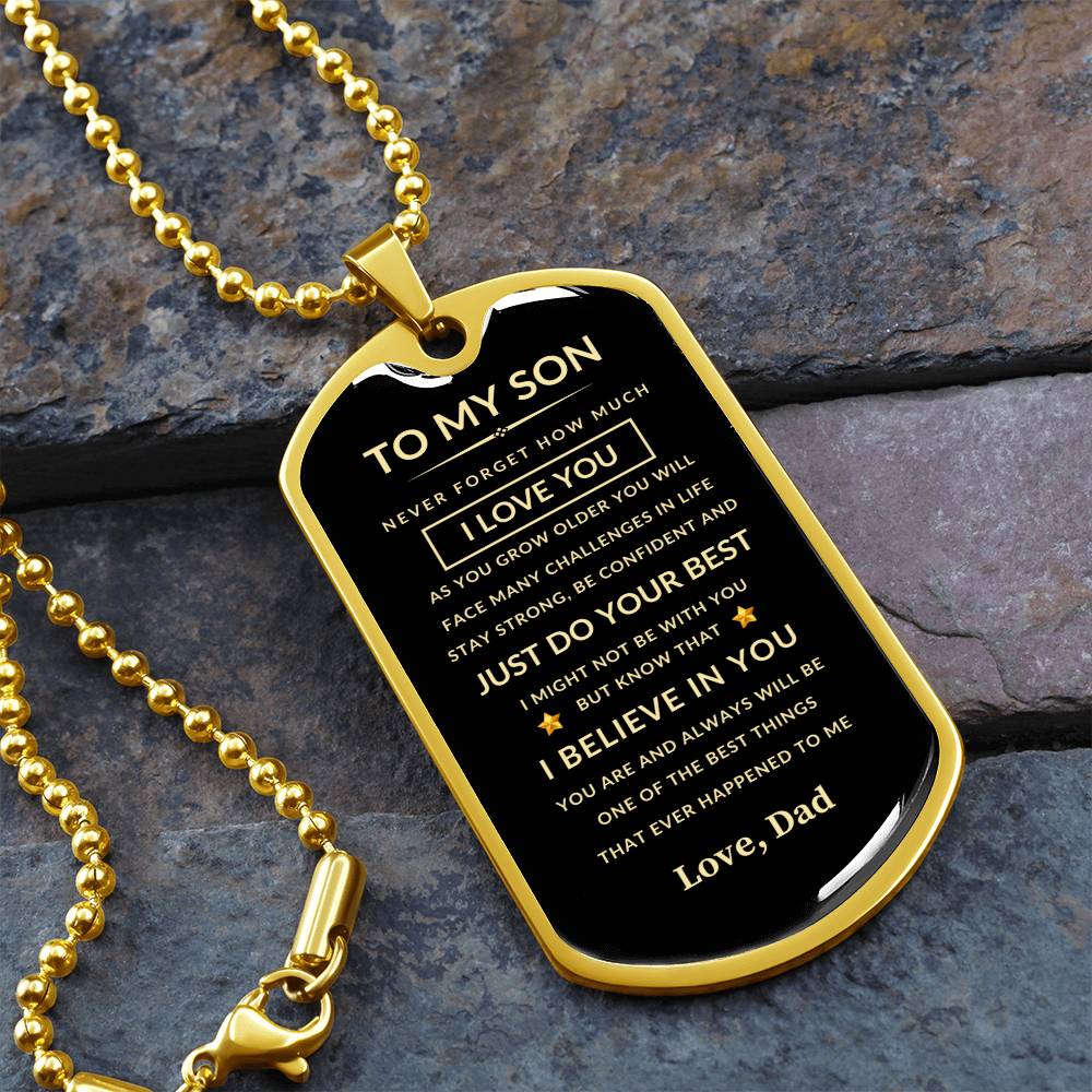 To My Son | Just Do Your Best - Love Dad