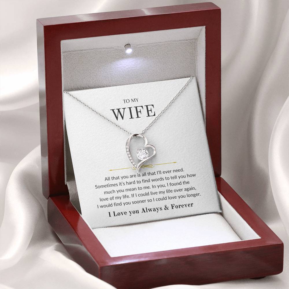 To My Wife | All that you are - Forever Love Necklace
