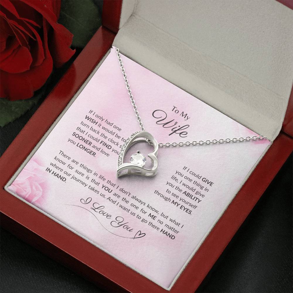 To My Wife | If I Had Only One Wish - Forever Love Necklace