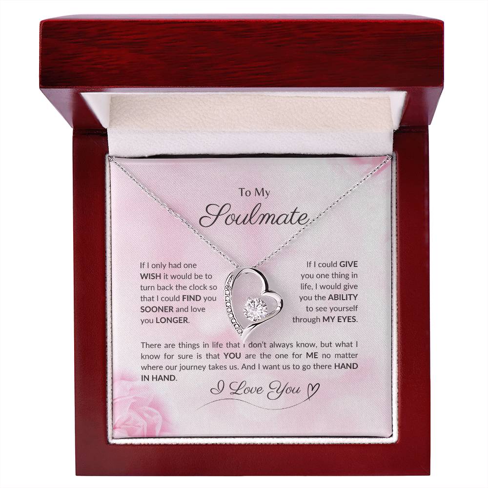 To My Soulmate | If I Only Had One Wish - Forever Love Necklace