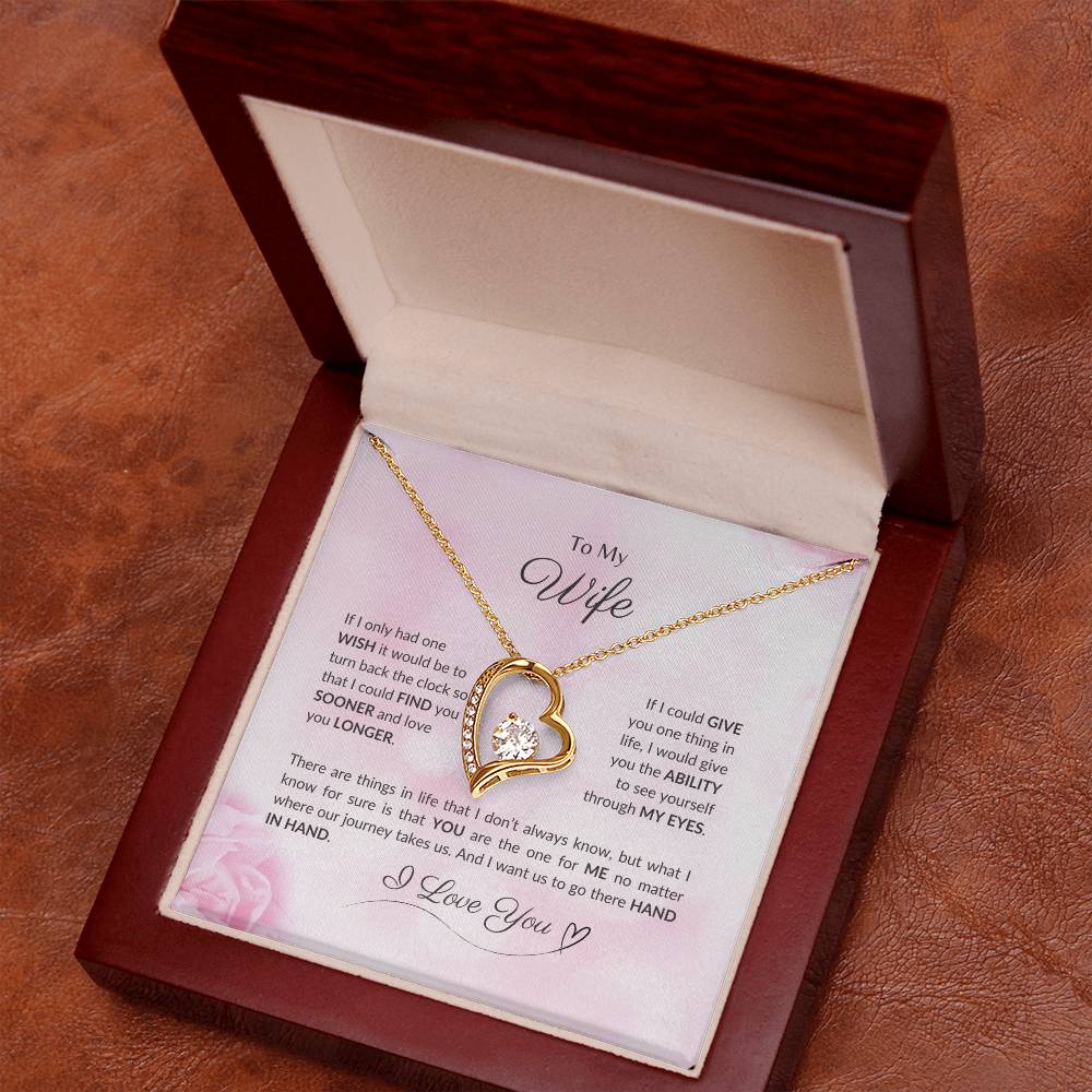 To My Wife | If I Had Only One Wish - Forever Love Necklace