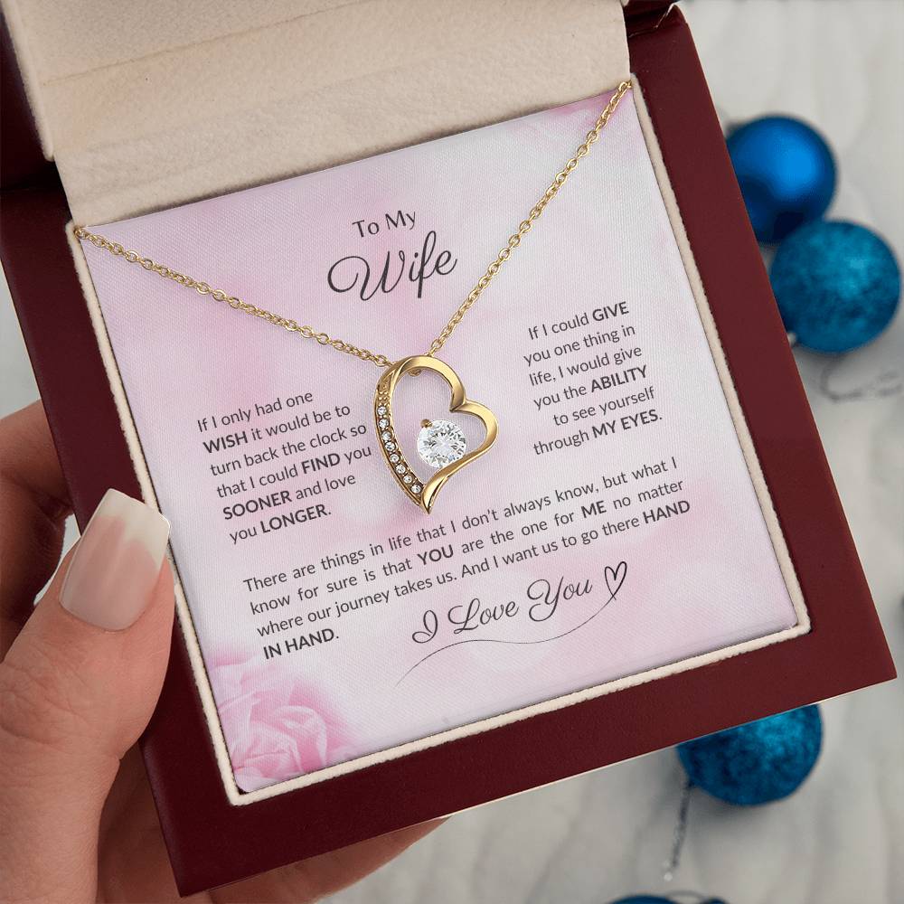 To My Wife | If I Had Only One Wish - Forever Love Necklace