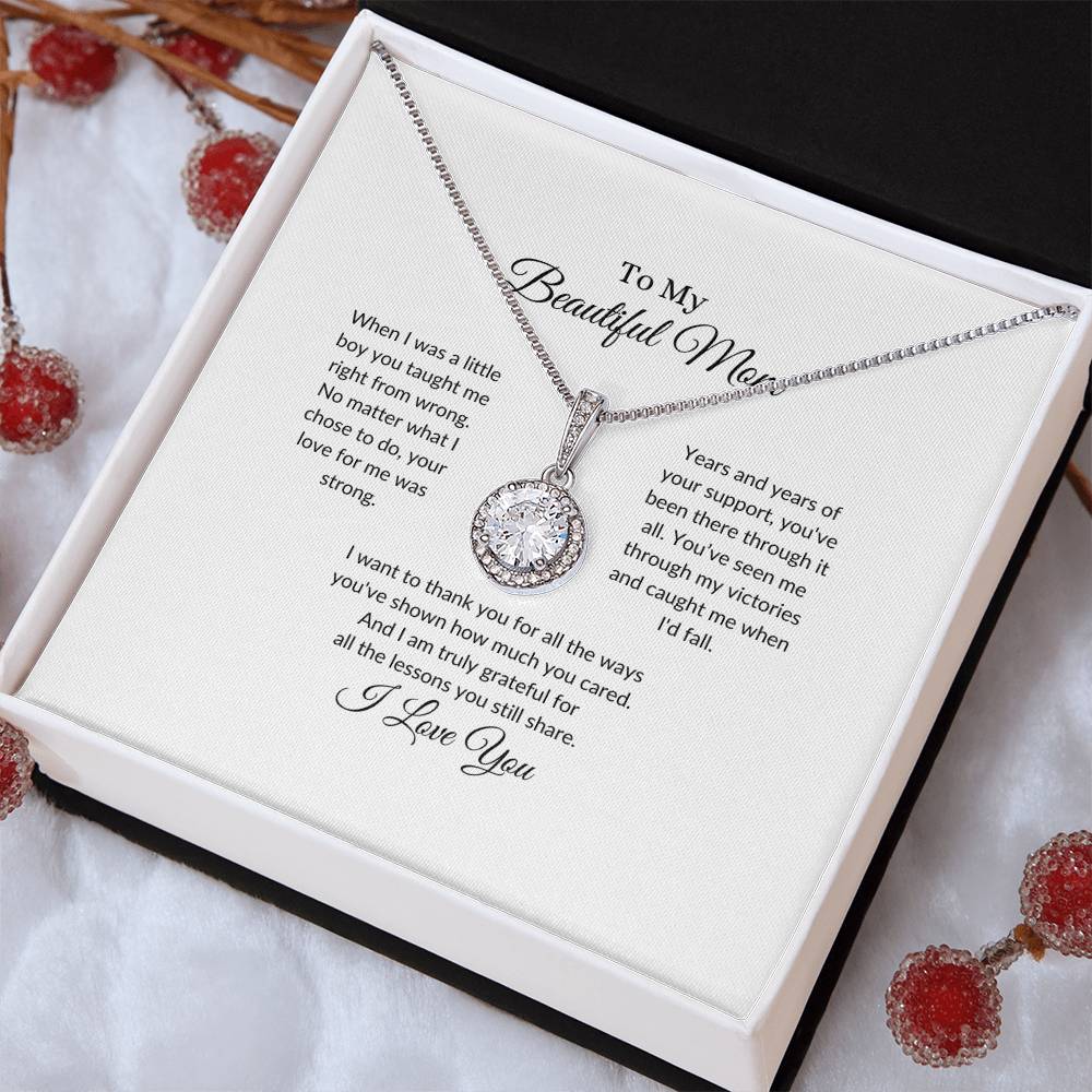 To My Beautiful Mom | When I Was a Little Boy - Eternal Hope Necklace