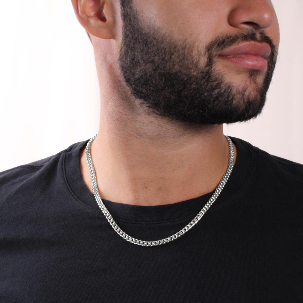To My Husband | When Our Paths Crossed - Cuban Link Chain