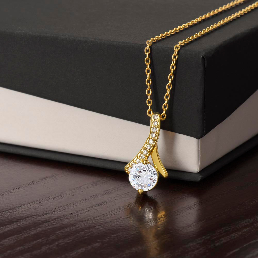 To My Beautiful Wife | A Love Meant to Commit - Alluring Beauty Necklace