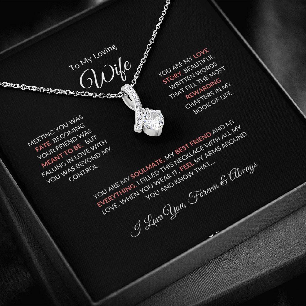 To My Loving Wife | Meeting You Was Fate - Alluring Beauty Necklace