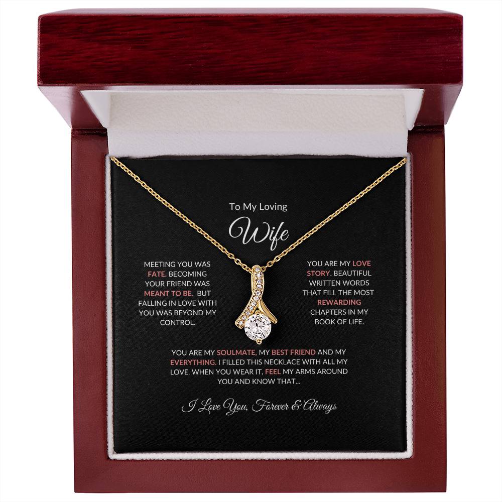 To My Loving Wife | Meeting You Was Fate - Alluring Beauty Necklace