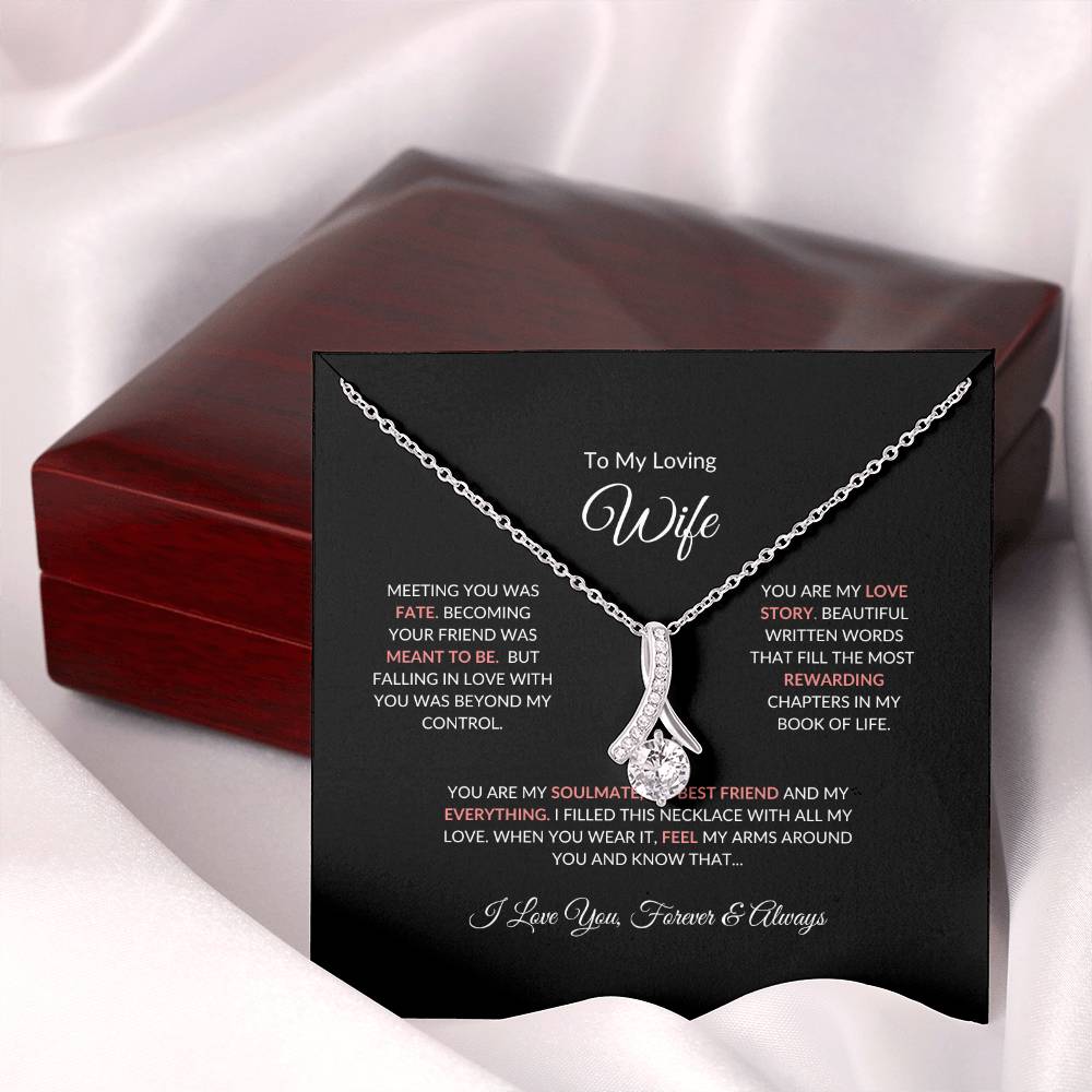 To My Loving Wife | Meeting You Was Fate - Alluring Beauty Necklace