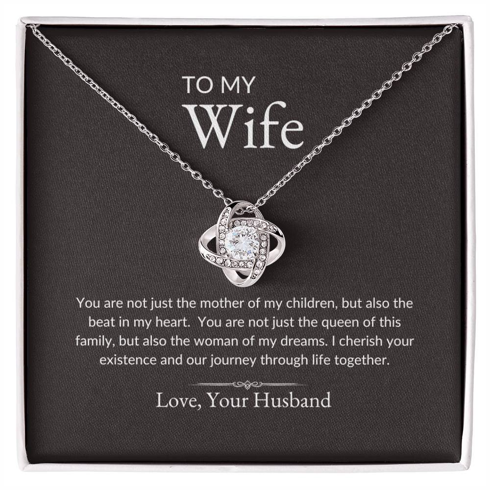 To My Wife | Mother of My Children - Love Knot Necklace