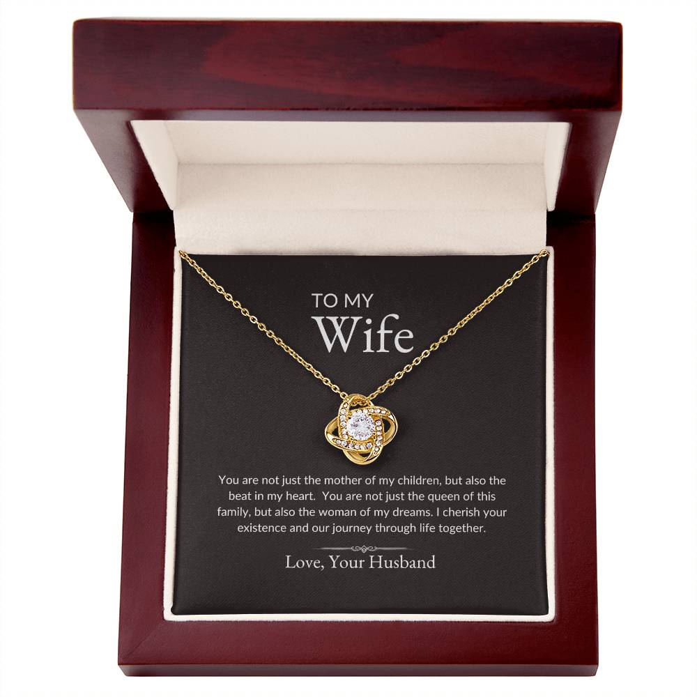 To My Wife | Mother of My Children - Love Knot Necklace
