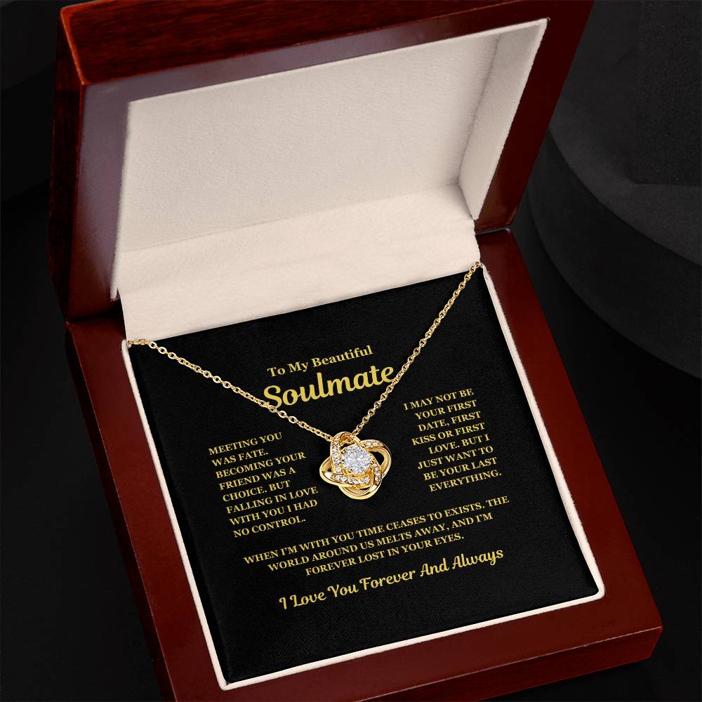 Soulmate | Meeting You Was Fate - Love Knot Necklace