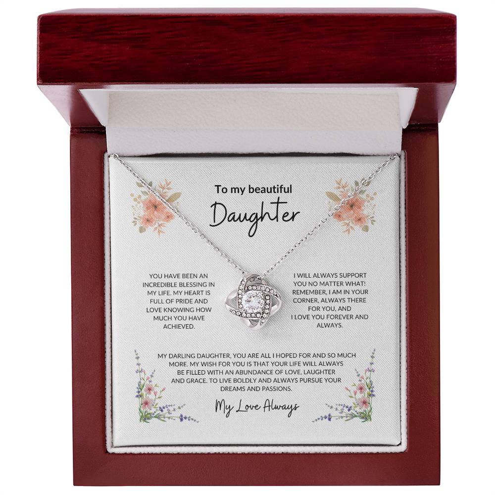 To My Daughter | You Have Been A Blessing - Love Knot Necklace