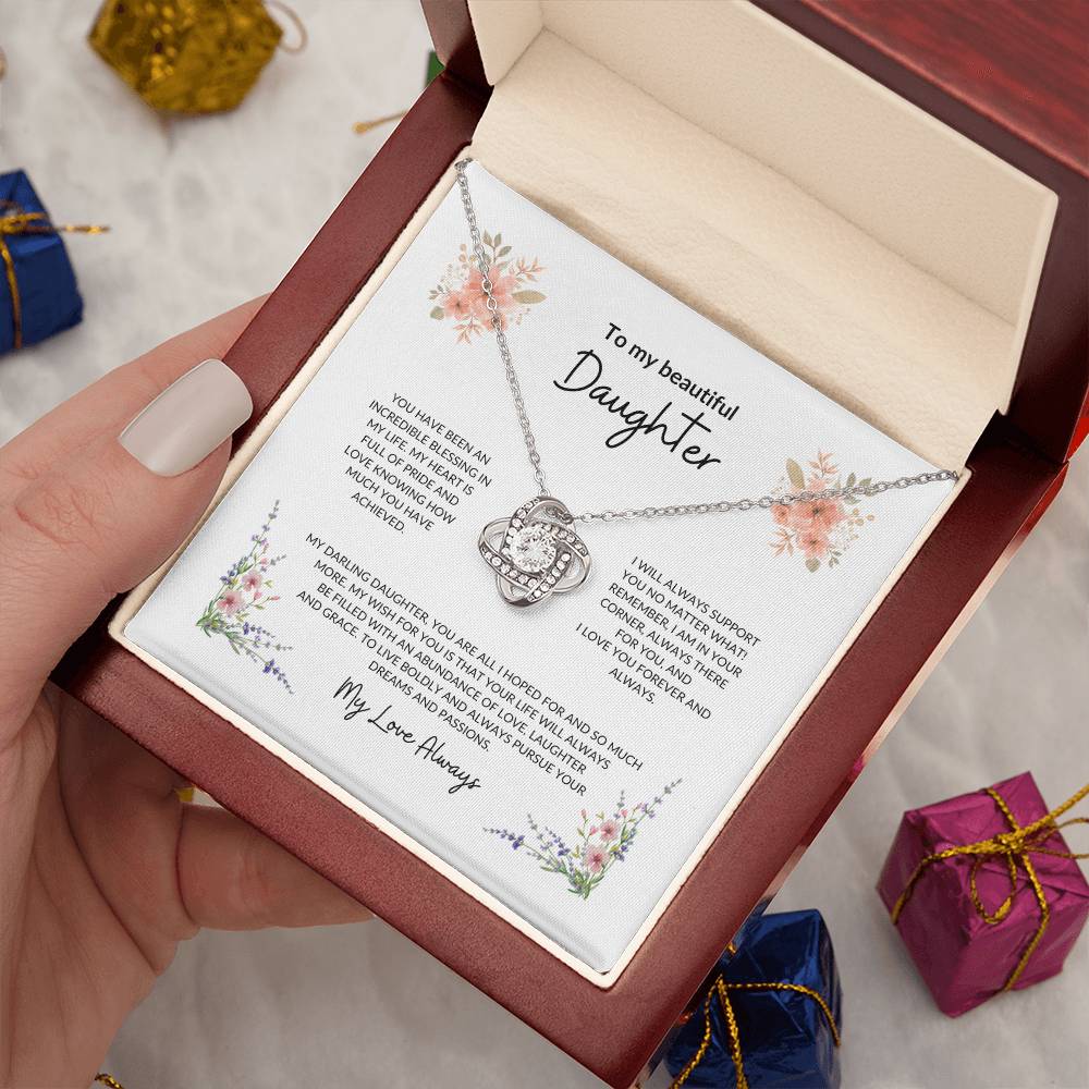 To My Daughter | You Have Been A Blessing - Love Knot Necklace