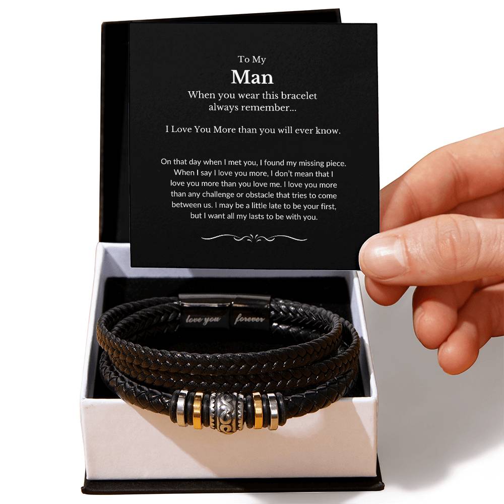 To My Man | I Found My Missing Piece - Love You Forever Bracelet