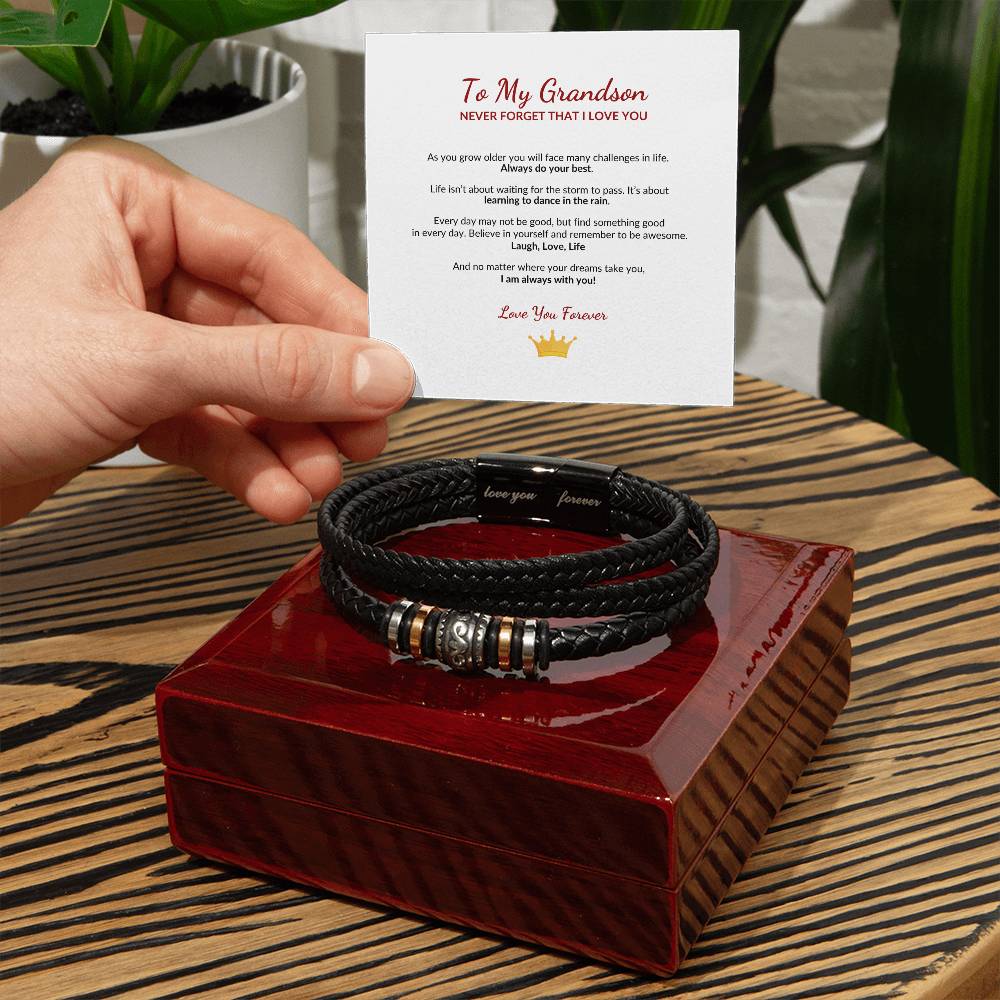 To My Grandson | Do Your Best (Love You Forever Bracelet)