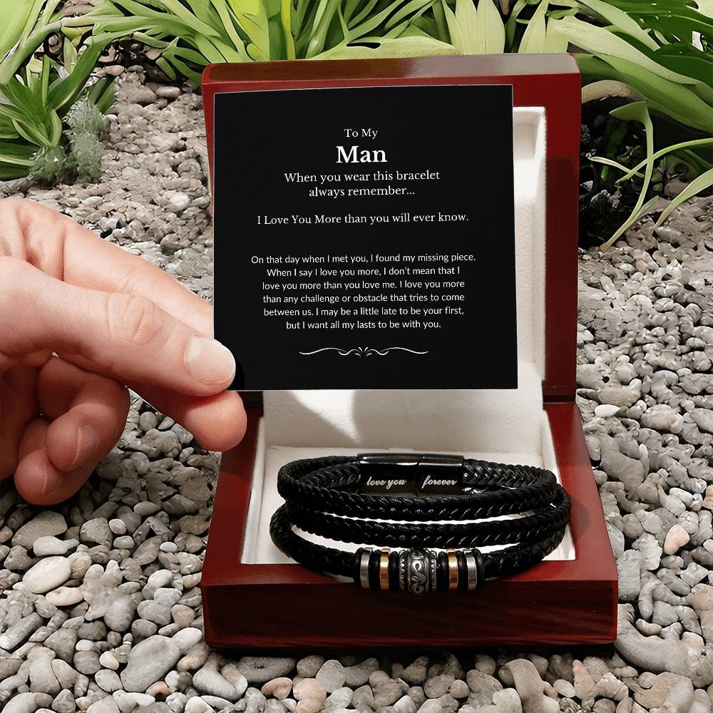 To My Man | I Found My Missing Piece - Love You Forever Bracelet