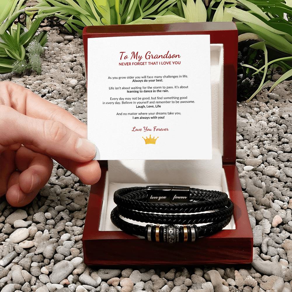 To My Grandson | Do Your Best (Love You Forever Bracelet)