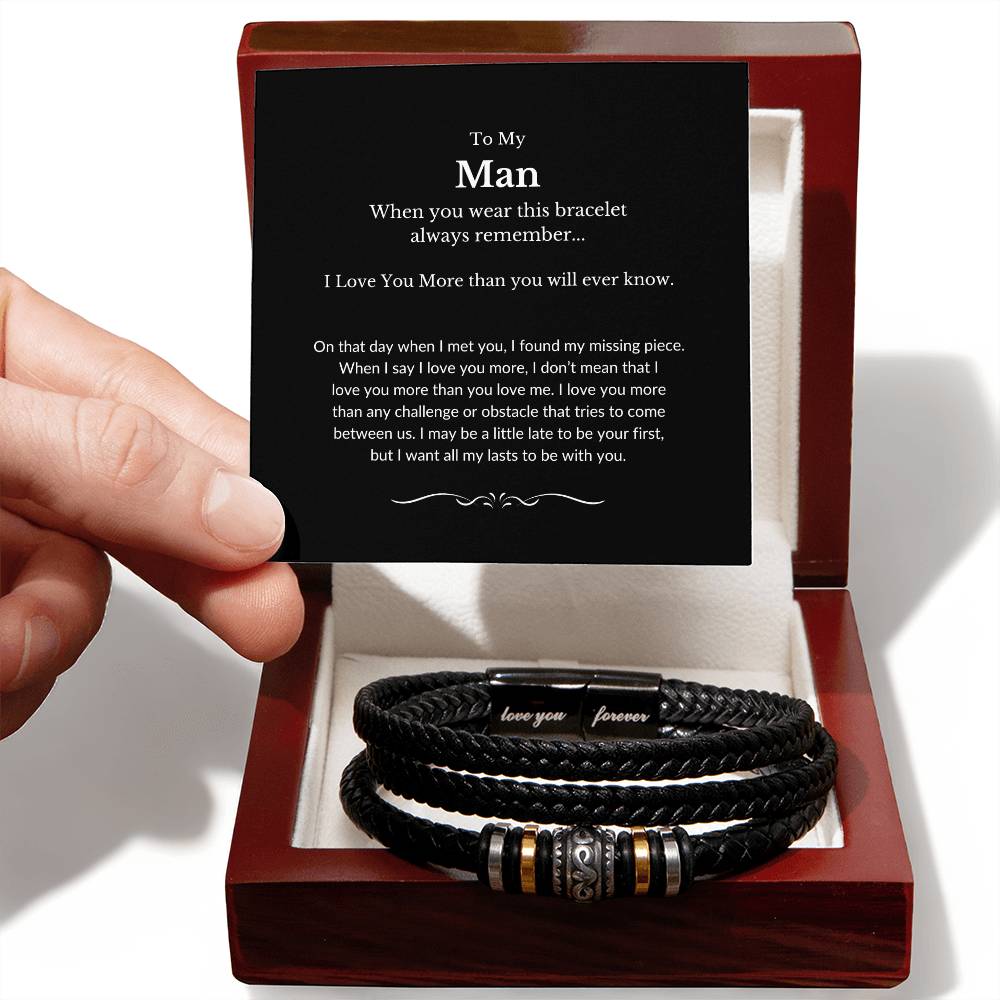 To My Man | I Found My Missing Piece - Love You Forever Bracelet