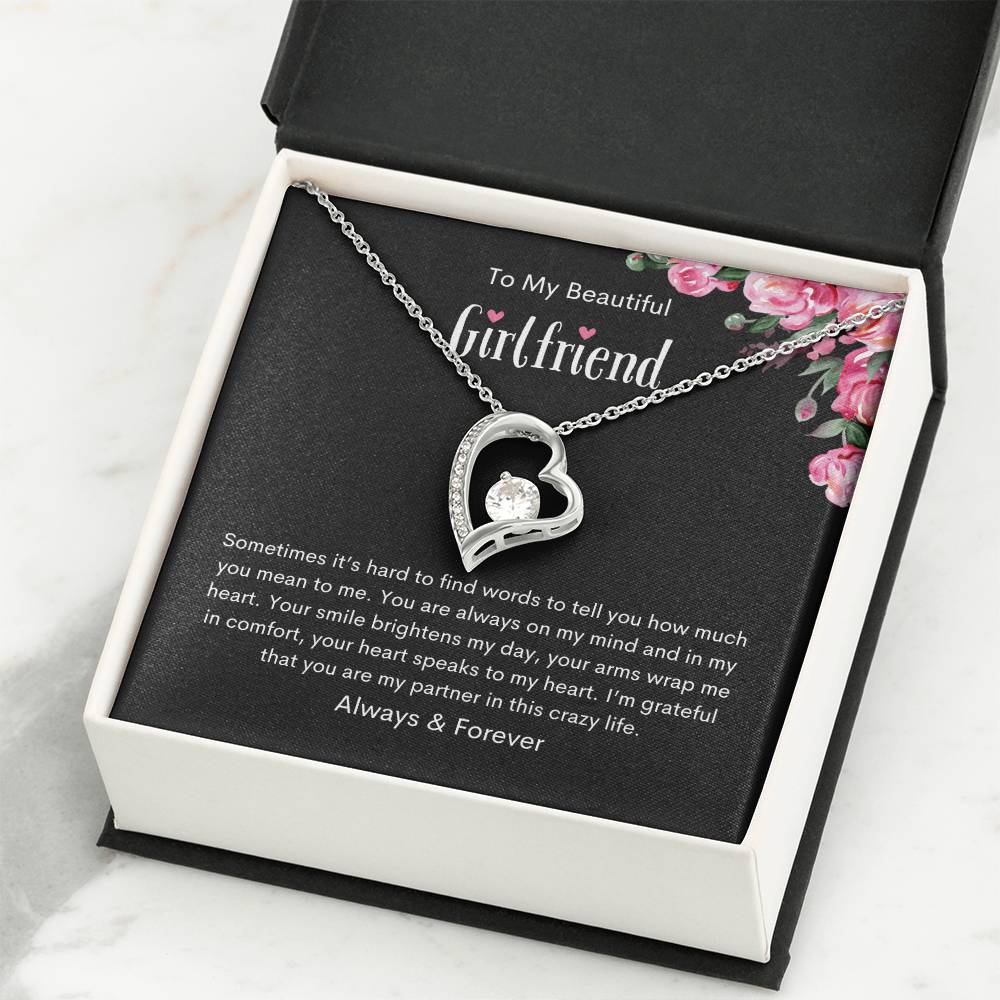 To My Beautiful Girlfriend | You're always on my mind - Forever Love Necklace