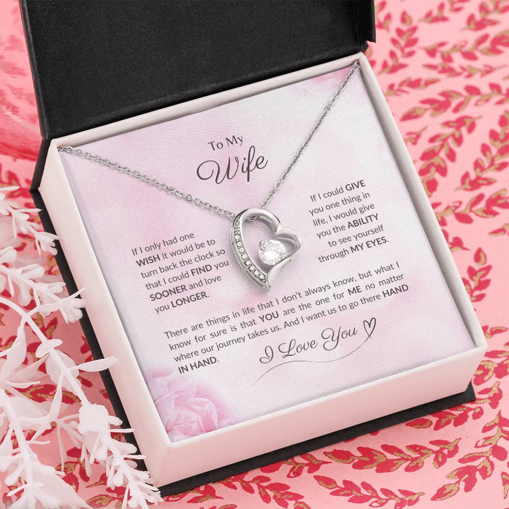 To My Wife | If I Had Only One Wish - Forever Love Necklace