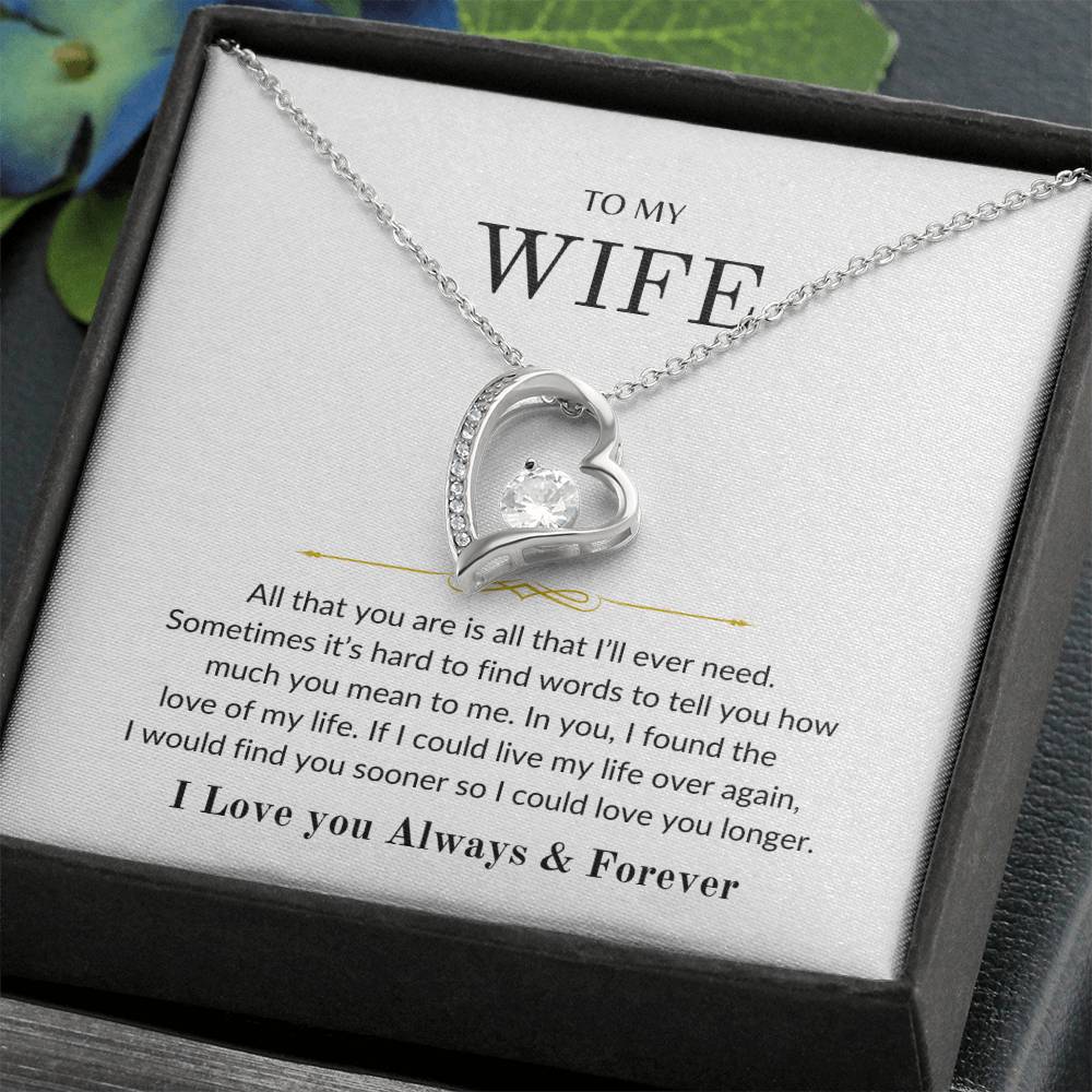 To My Wife | All that you are - Forever Love Necklace