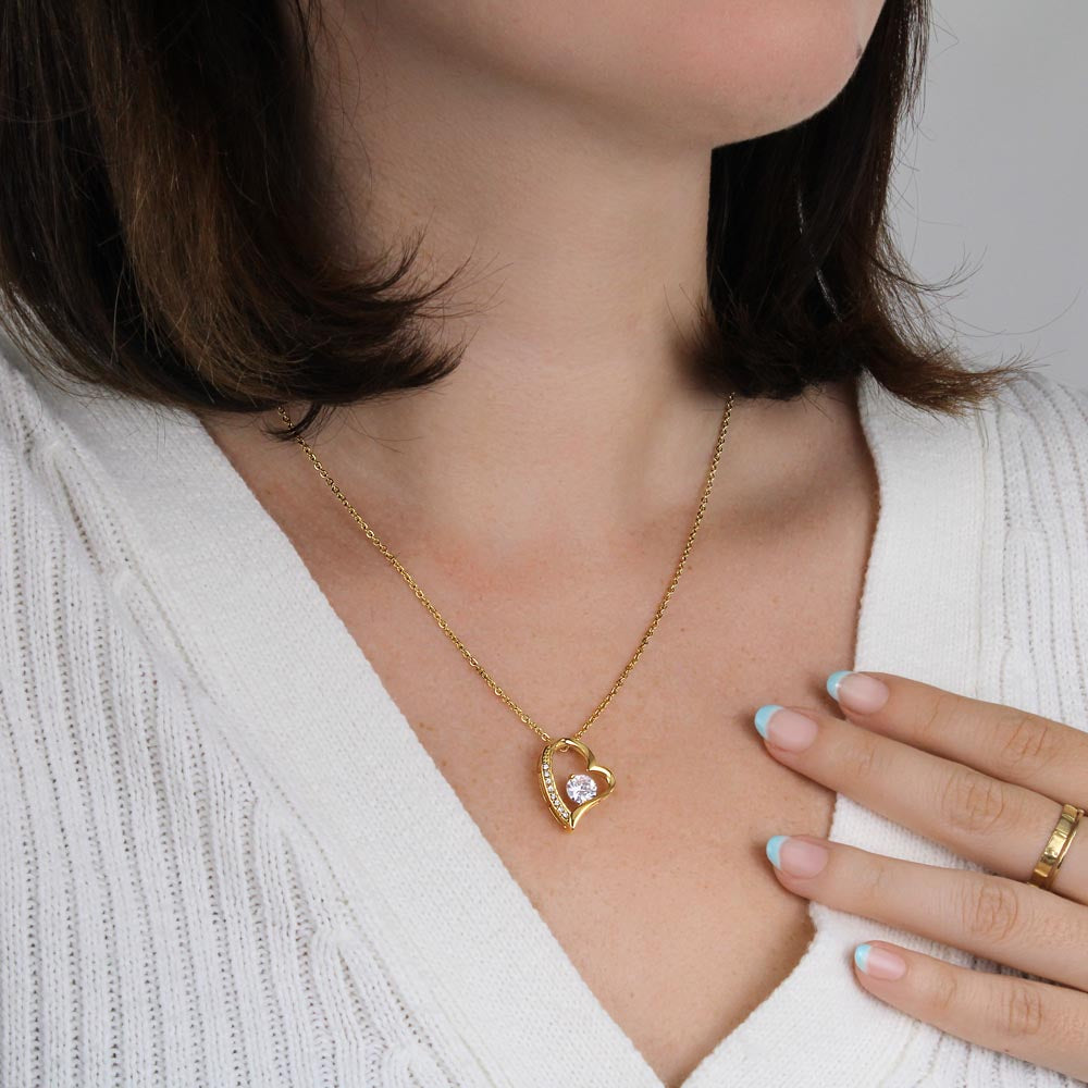 To My Loving Mom | There Are Not Enough Words - Forever Love Necklace