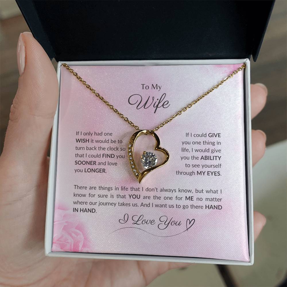 To My Wife | If I Had Only One Wish - Forever Love Necklace