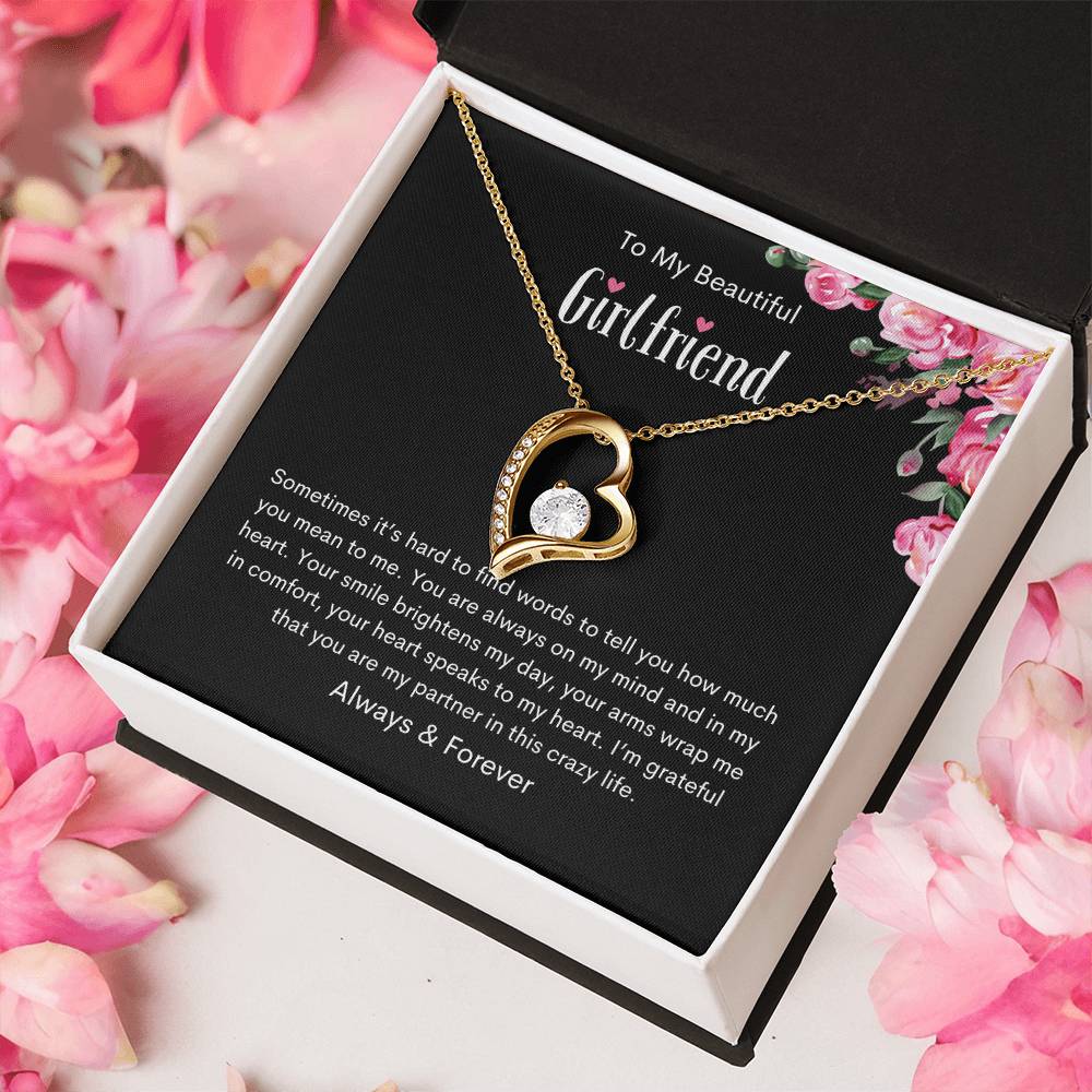 To My Beautiful Girlfriend | You're always on my mind - Forever Love Necklace