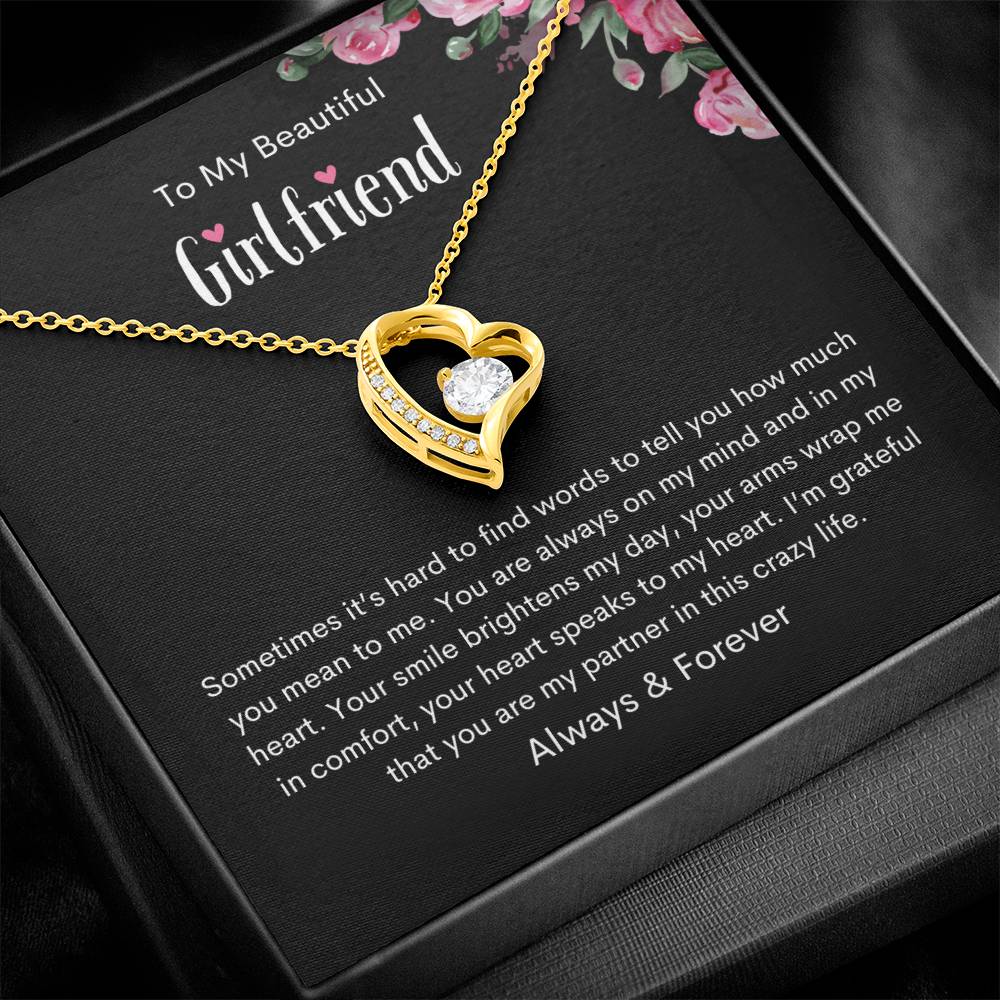 To My Beautiful Girlfriend | You're always on my mind - Forever Love Necklace