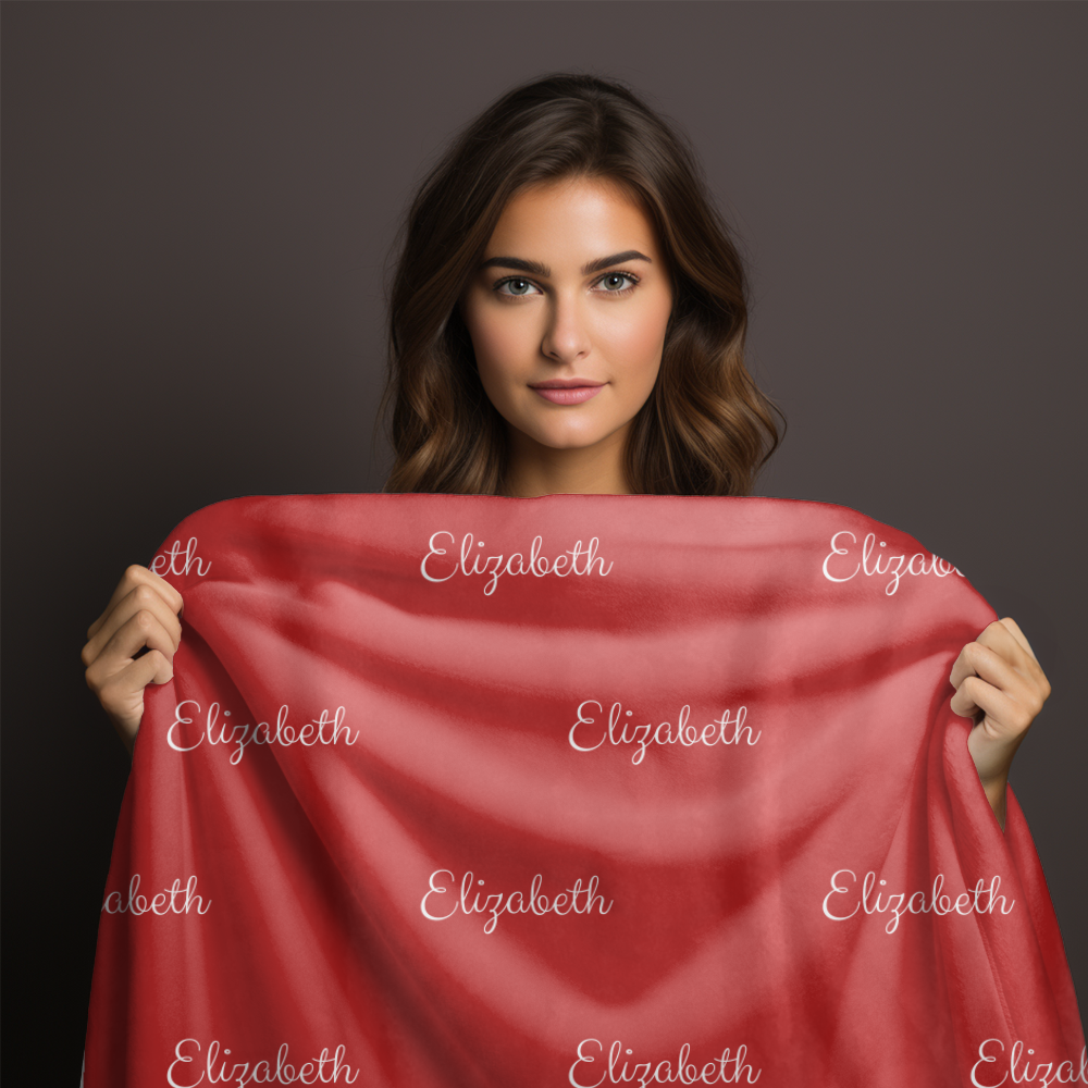 Personalized Custom Blanket, Name Blanket, Adult Blanket, Kids Blanket, Baby Blanket, Custom Gift, 3 sizes Plush Fleece