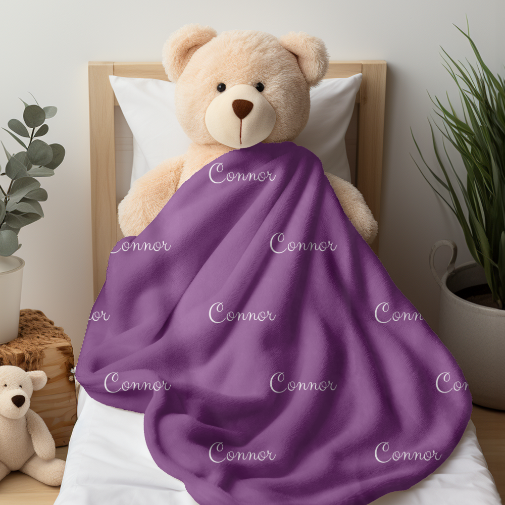 Personalized Custom Blanket, Name Blanket, Adult Blanket, Kids Blanket, Baby Blanket, Custom Gift, 3 sizes Plush Fleece