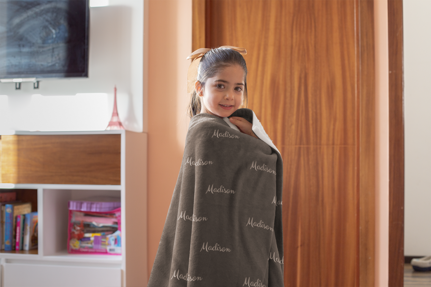 Personalized Custom Blanket, Name Blanket, Adult Blanket, Kids Blanket, Baby Blanket, Custom Gift, 3 sizes Plush Fleece