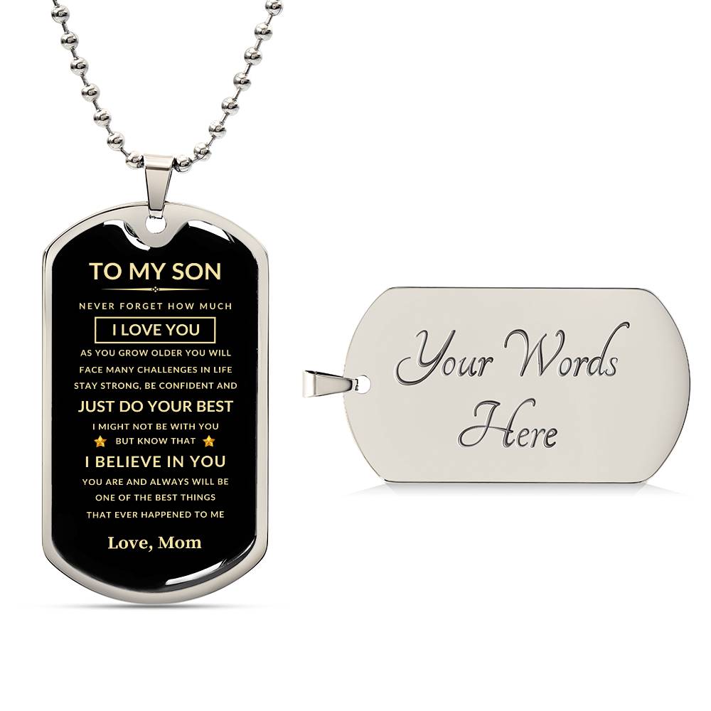 To My Son | Just Do Your Best - Love Mom