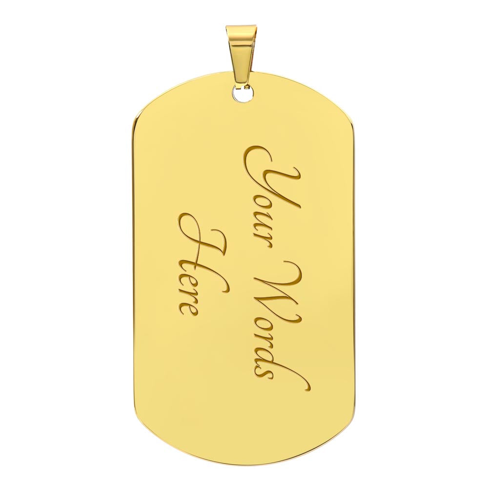 To My Daughter Dog Tag Necklace - Never Forget I Love You