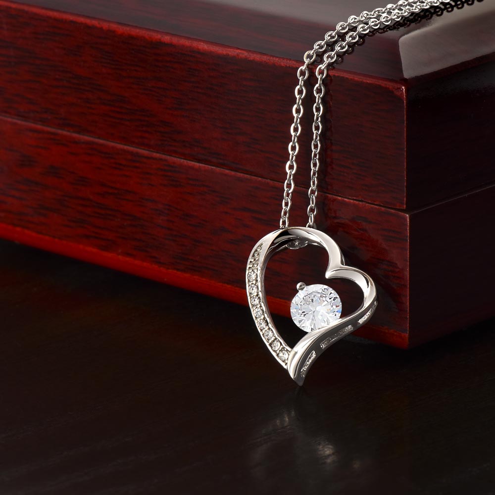 To My Beautiful Wife | I Can't Live Without You - Forever Love Necklace