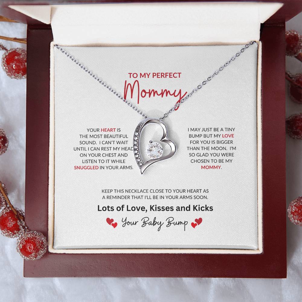 To My Perfect Mommy | Your Heart Is The Most Beautiful - Forever Love Necklace