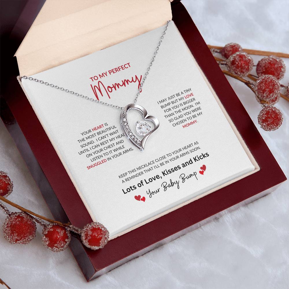 To My Perfect Mommy | Your Heart Is The Most Beautiful - Forever Love Necklace
