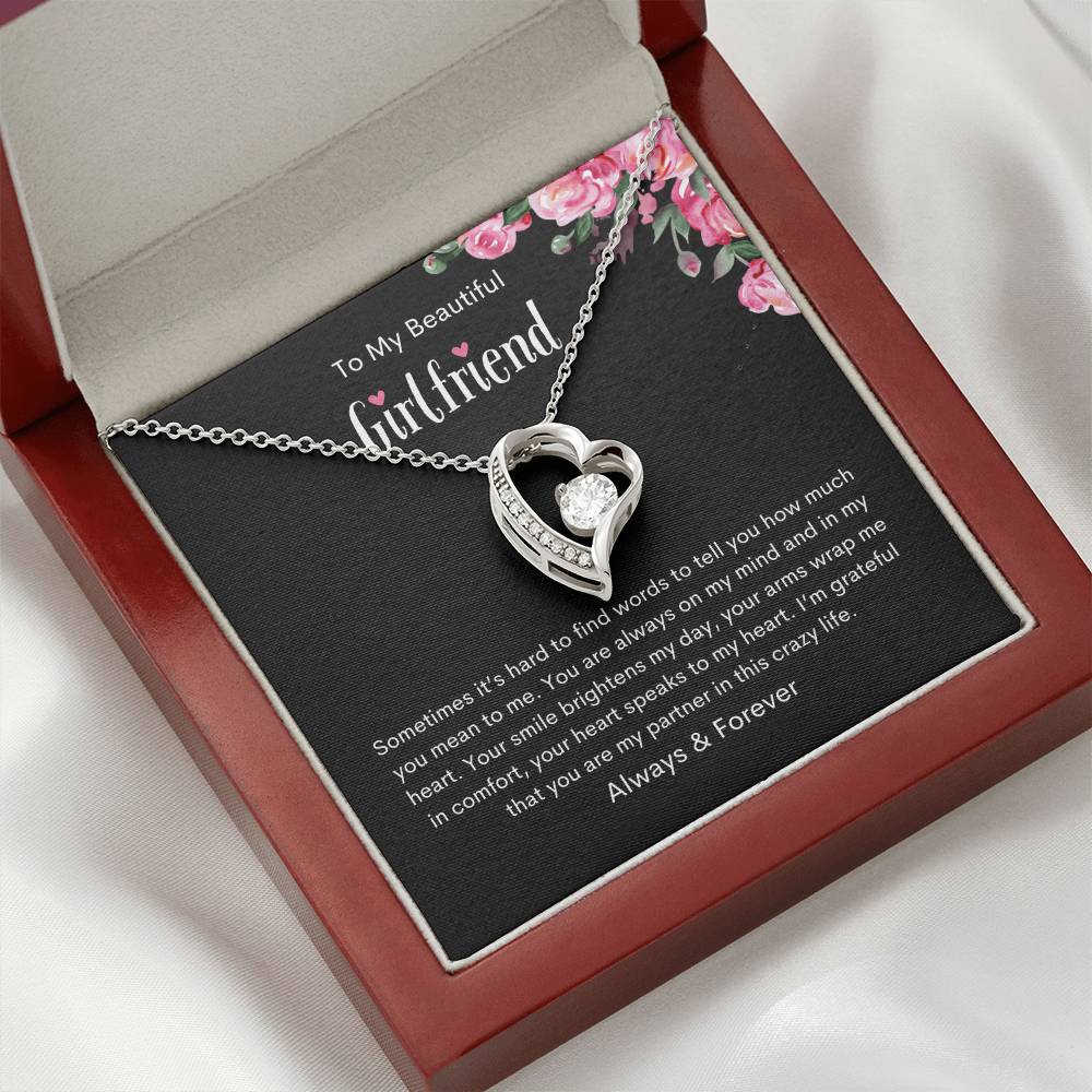 To My Beautiful Girlfriend | You're always on my mind - Forever Love Necklace