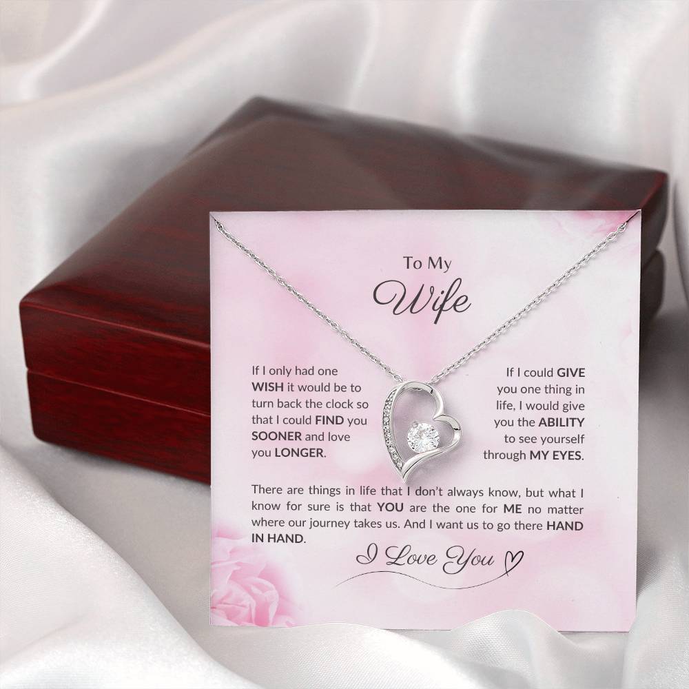 To My Wife | If I Had Only One Wish - Forever Love Necklace