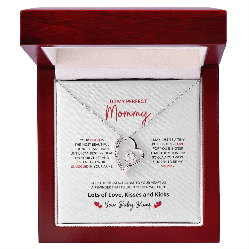 To My Perfect Mommy | Your Heart Is The Most Beautiful - Forever Love Necklace