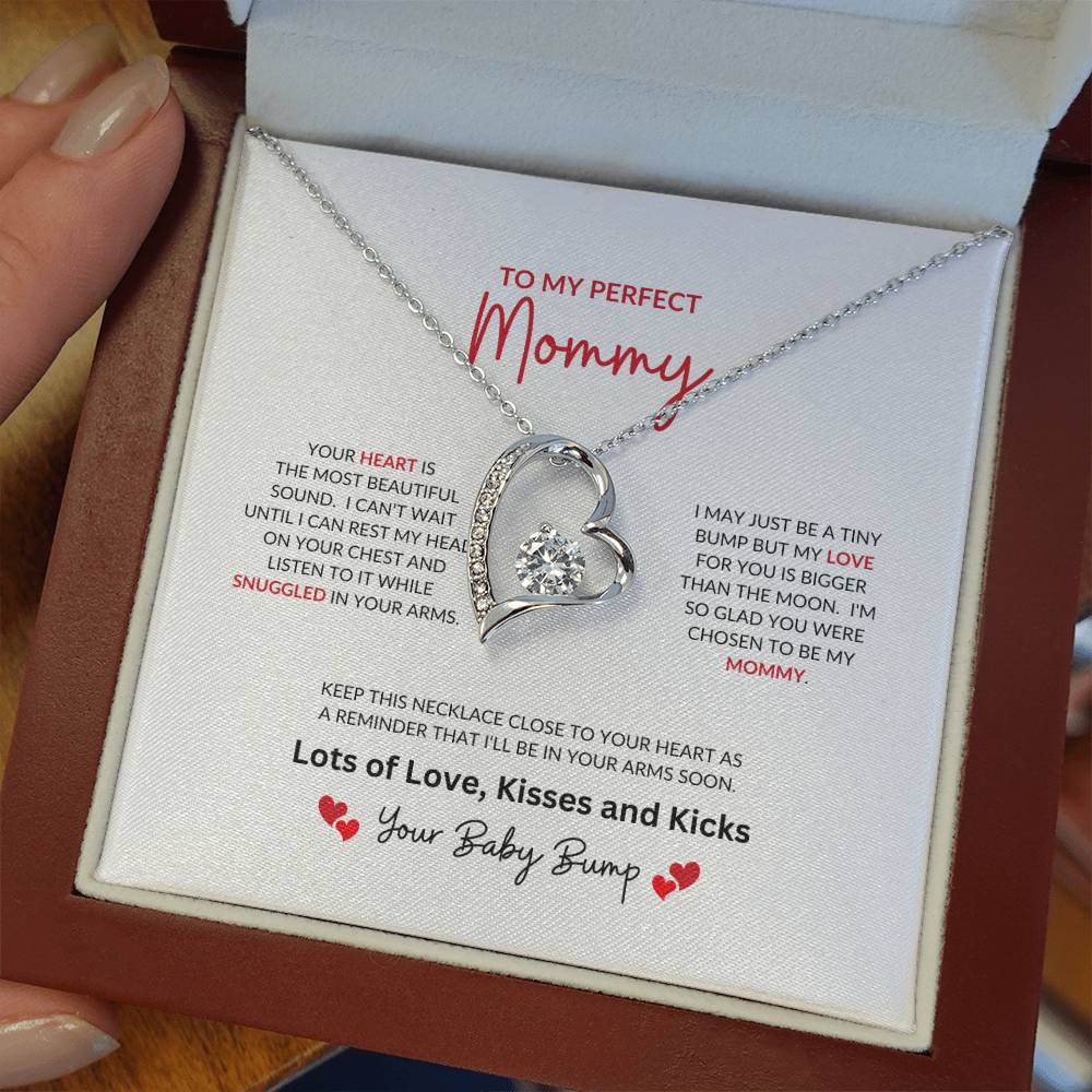 To My Perfect Mommy | Your Heart Is The Most Beautiful - Forever Love Necklace