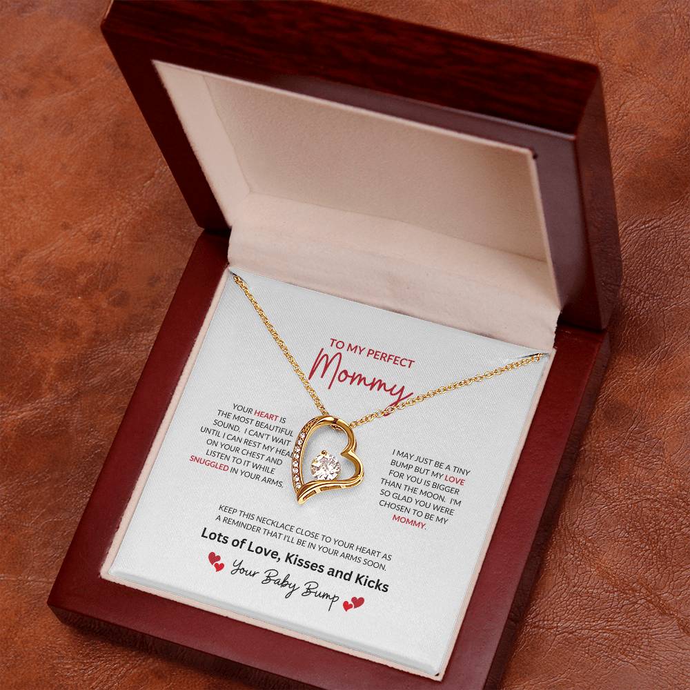 To My Perfect Mommy | Your Heart Is The Most Beautiful - Forever Love Necklace