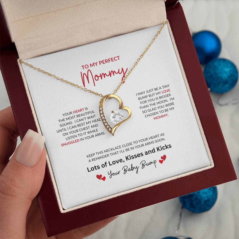 To My Perfect Mommy | Your Heart Is The Most Beautiful - Forever Love Necklace