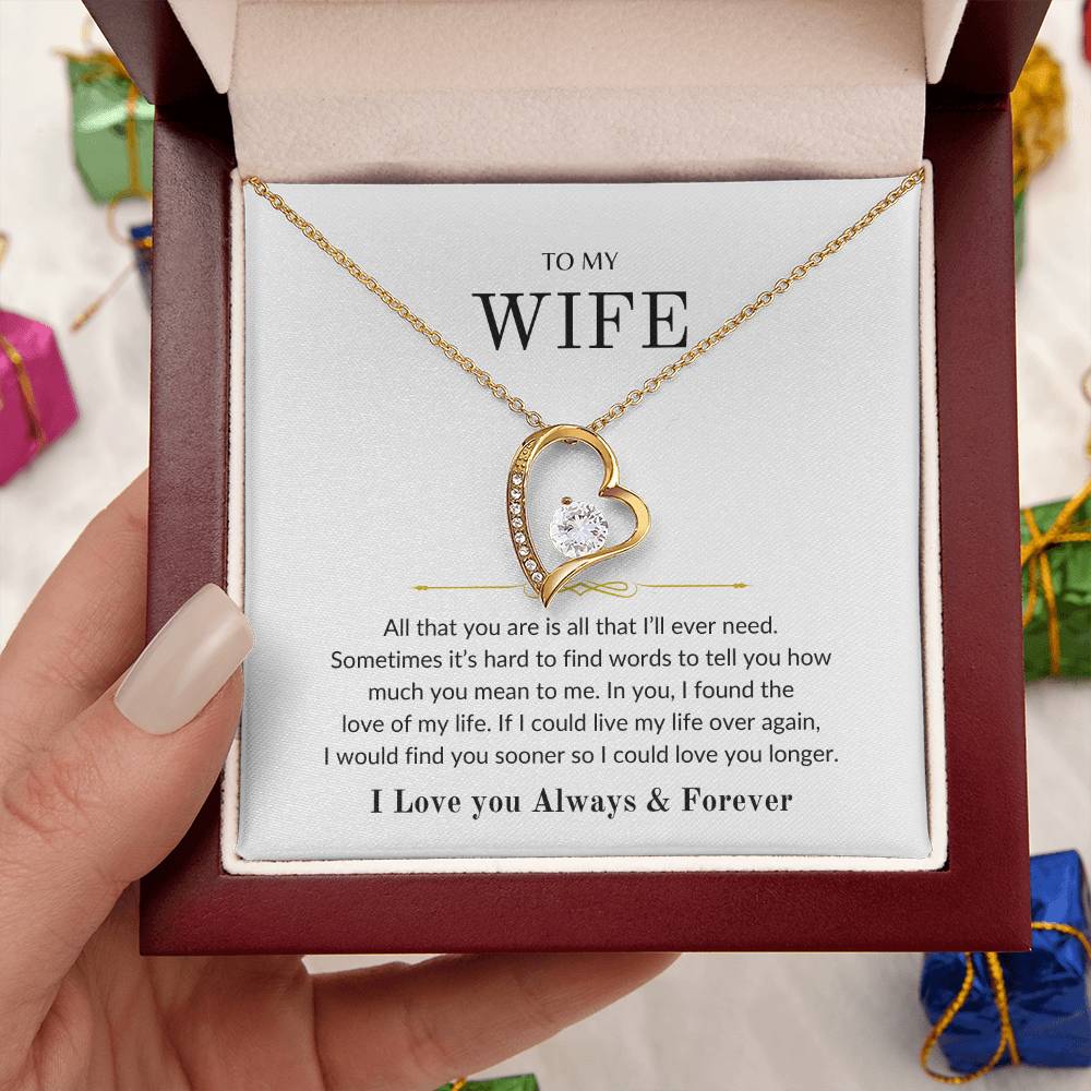 To My Wife | All that you are - Forever Love Necklace