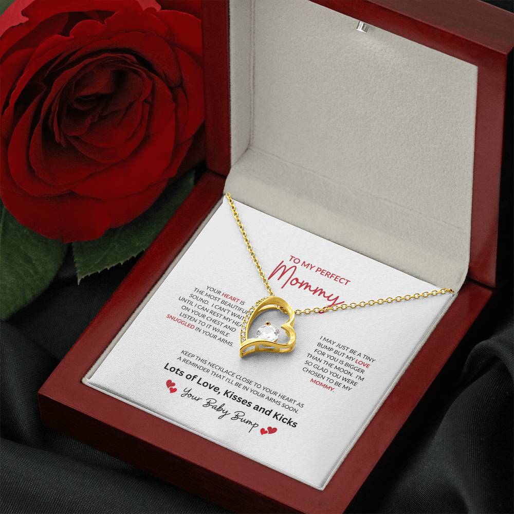 To My Perfect Mommy | Your Heart Is The Most Beautiful - Forever Love Necklace