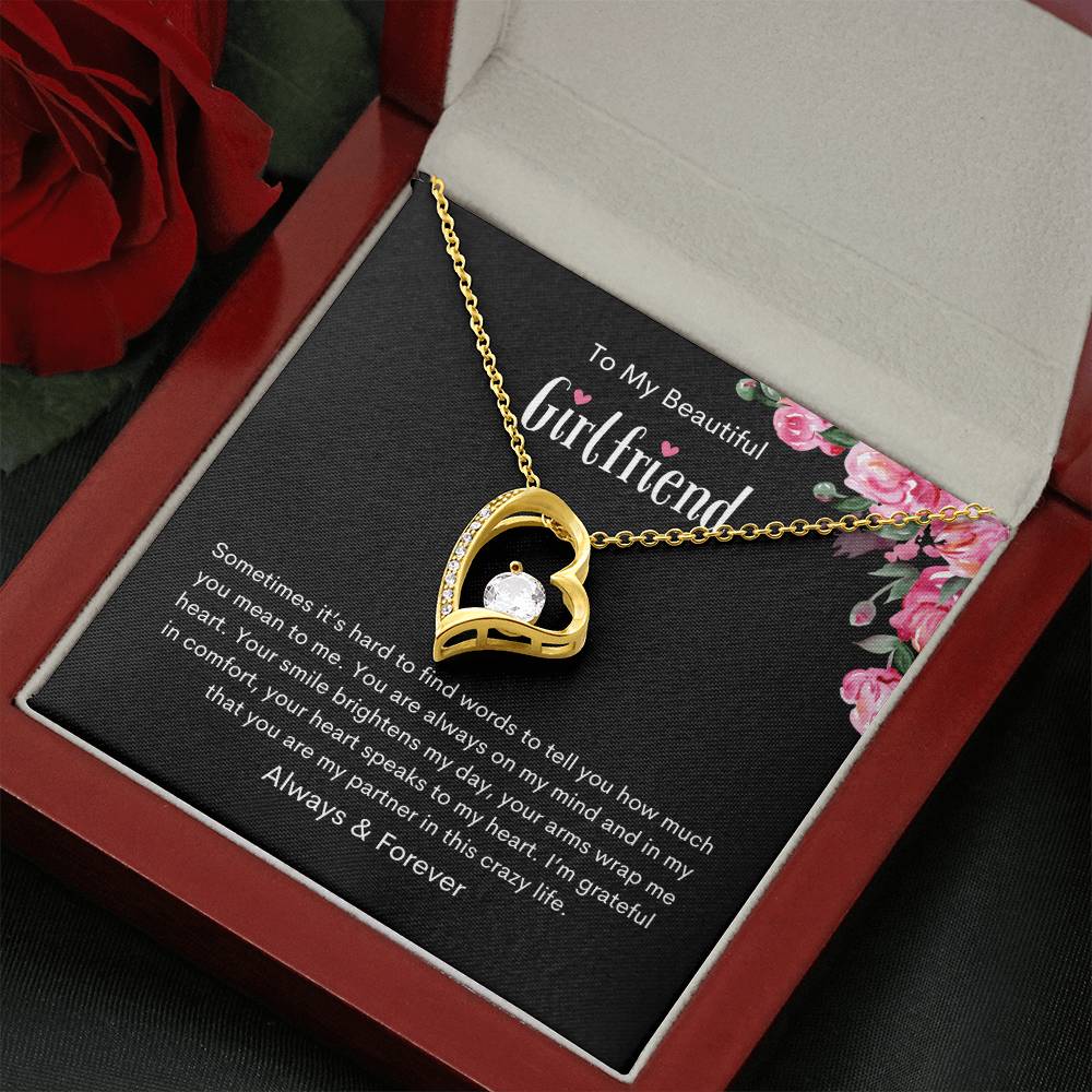 To My Beautiful Girlfriend | You're always on my mind - Forever Love Necklace