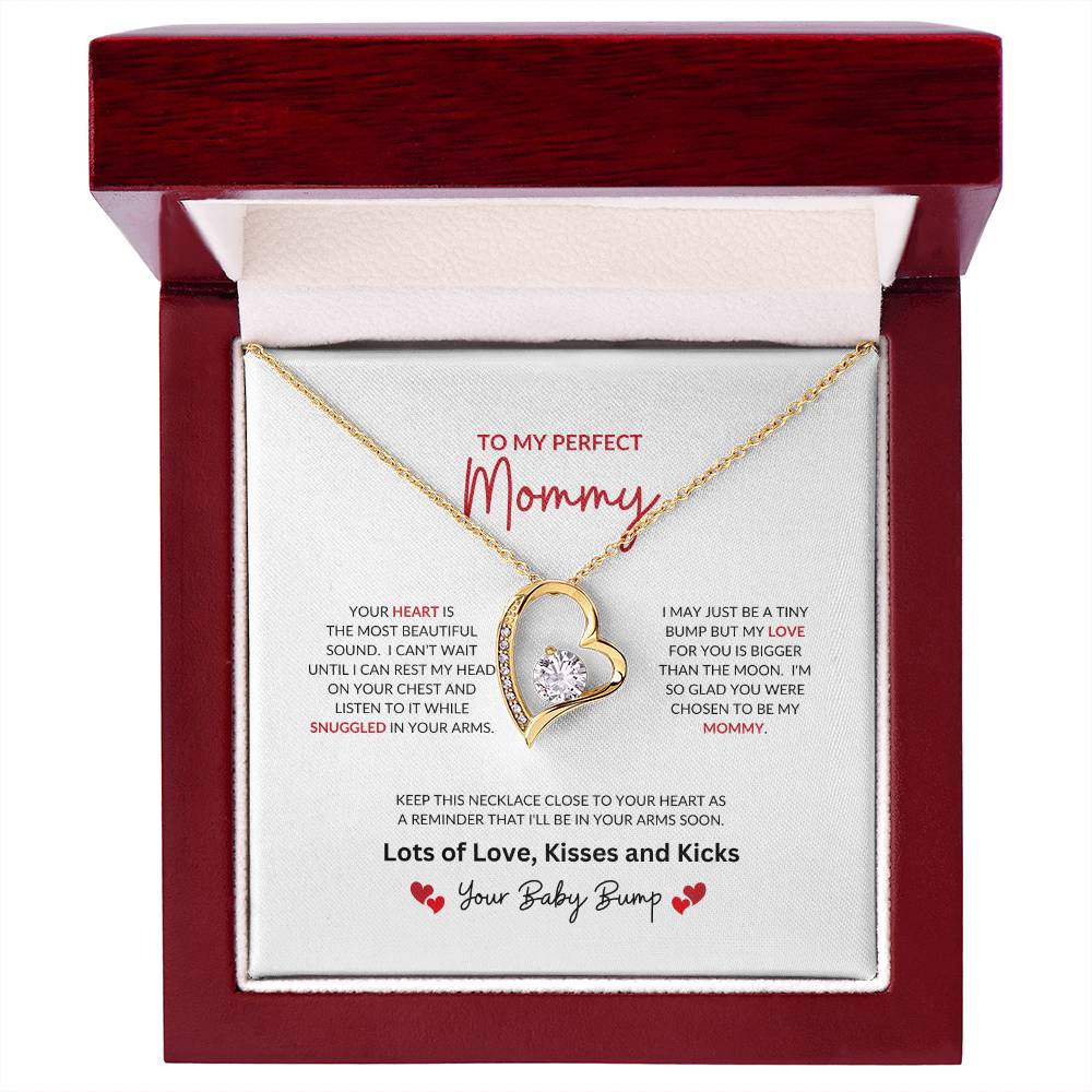 To My Perfect Mommy | Your Heart Is The Most Beautiful - Forever Love Necklace