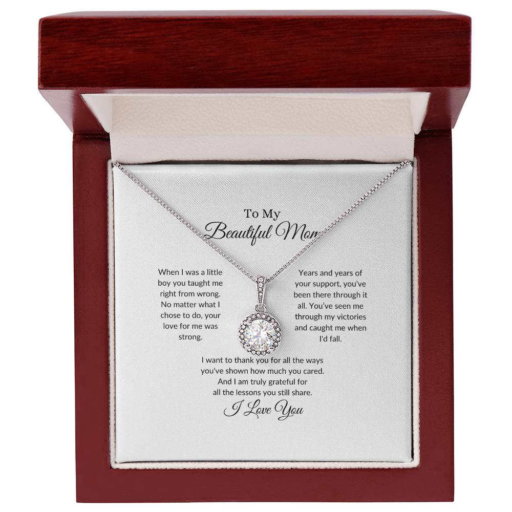 To My Beautiful Mom | When I Was a Little Boy - Eternal Hope Necklace